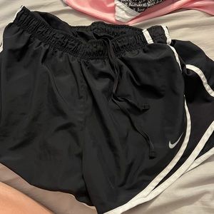 Plain black nike shorts